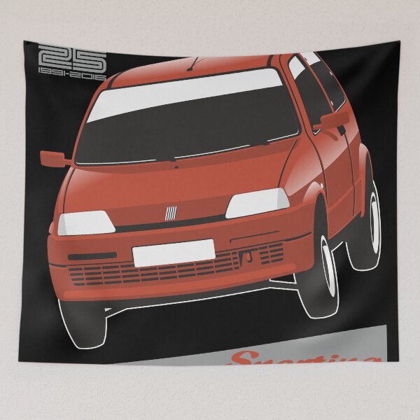 Item preview, Fiat Cinquecento Sporting red designed and sold by car2oonz.