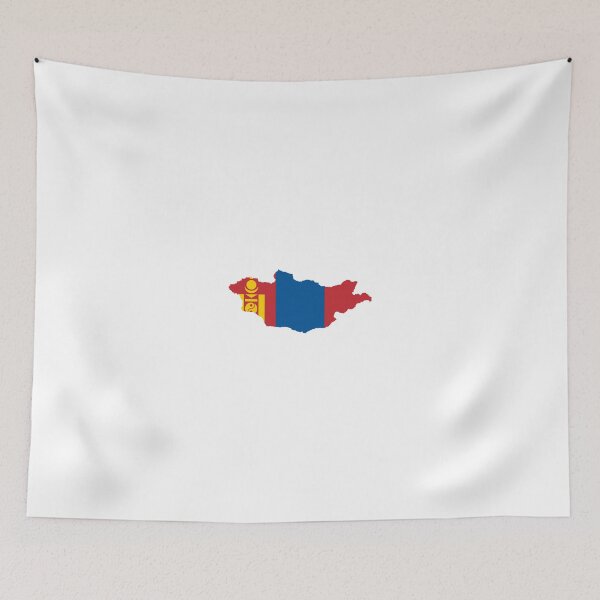 Item preview, Flag Map of Mongolia  designed and sold by abbeyz71.