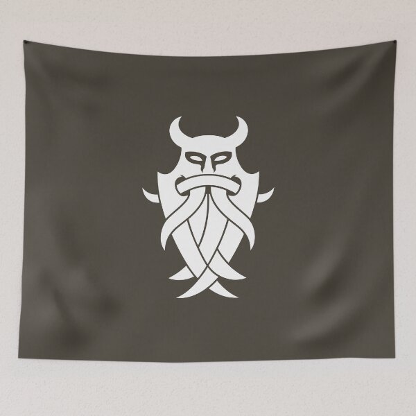 Item preview, Odin's Mask Tribal (white) designed and sold by Mystic-Land.