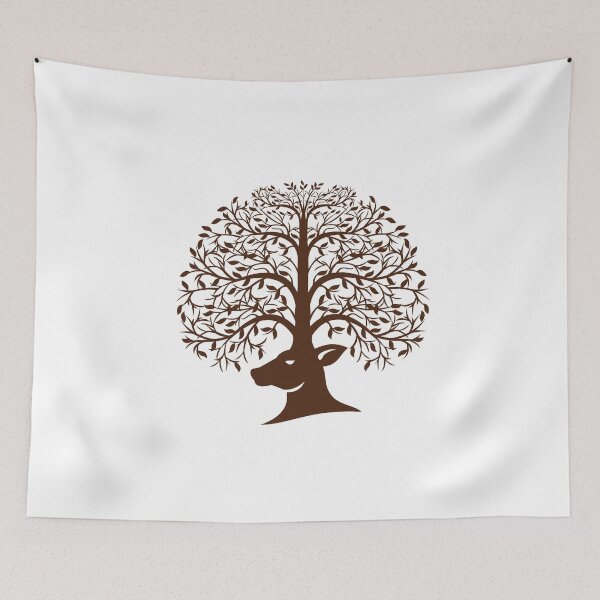 Item preview, Deer Head Tree Antler Retro designed and sold by patrimonio.