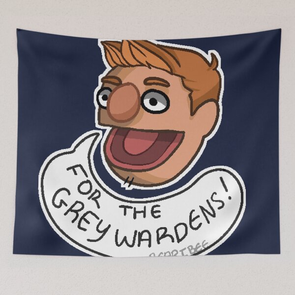Item preview, For The Grey Wardens! - Muppet Alistair designed and sold by aph-bagel.