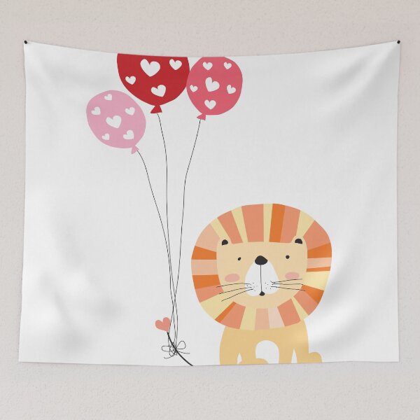 Item preview, Holidays Cartoon Valentine's Day Lion designed and sold by peacockcards.