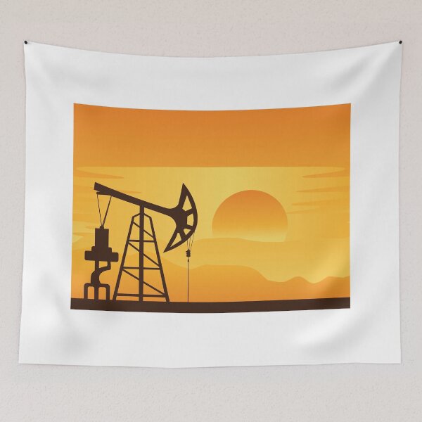 Item preview, Oil Pump at Sunset designed and sold by AnnArtshock.