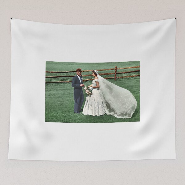 Item preview, Coloized JFK & Jackie as Newly Weds 1953 designed and sold by lexmil.