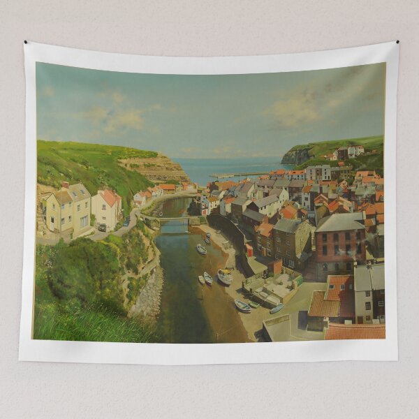 Item preview, Staithes looking towards the harbour designed and sold by Graham Clark.