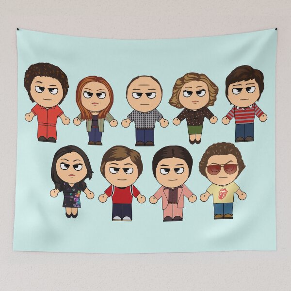 Item preview, THAT 70'S SHOW - MAIN CHARACTERS CHIBI - MANGA 70'S SHOW designed and sold by ptelling.