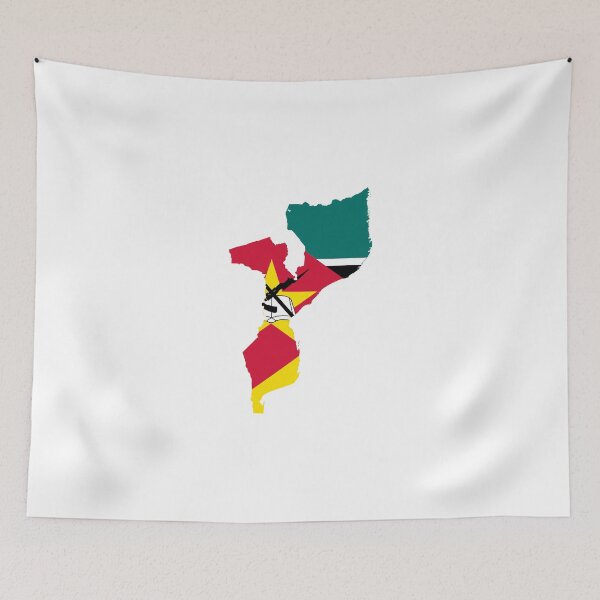 Item preview, Flag Map of Mozambique  designed and sold by abbeyz71.