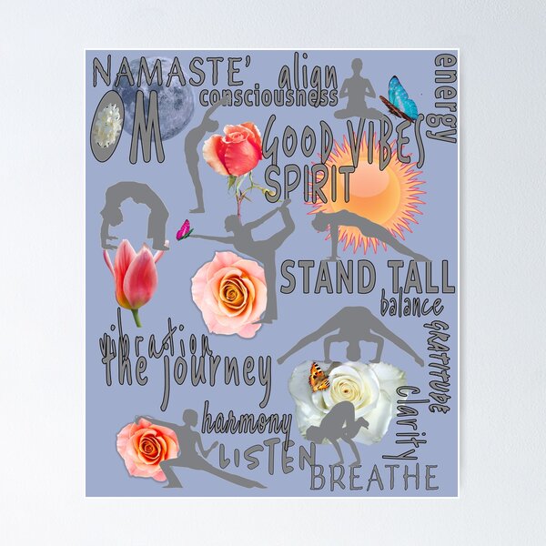 Item preview, YOGA VIBES YOGA POSES designed and sold by BodyIllumin.