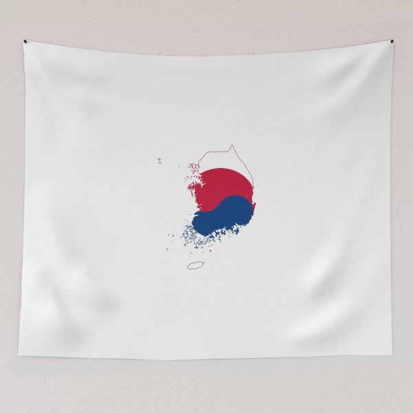 Item preview, Flag Map of South Korea  designed and sold by abbeyz71.