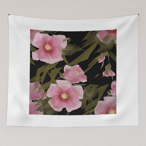 Item preview, Seamless pattern floral . Pink flowers. designed and sold by fuzzyfox.