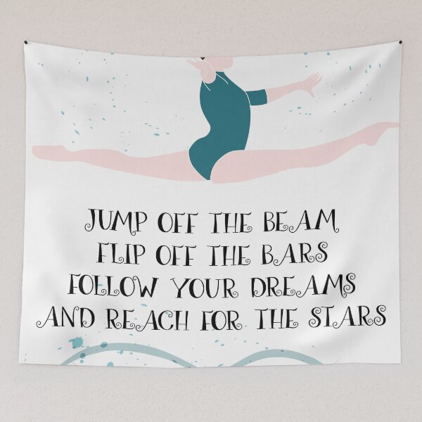 Item preview, Gymnastics Quote designed and sold by sportart.