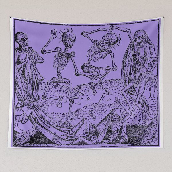 Item preview, Dance of Death / Dance of macabre - violet designed and sold by Bela-Manson.