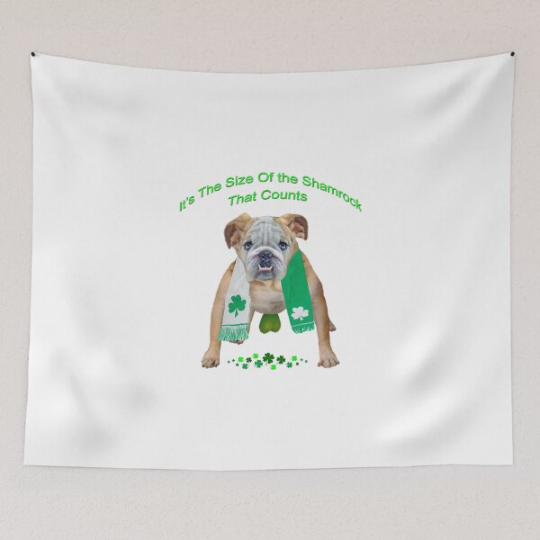 Item preview, Bulldog Shamrock Size Counts designed and sold by Friskybizpets.