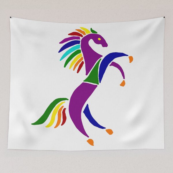 Item preview, Cool Artsy Rearing Horse Abstract designed and sold by Nature's Fancy.
