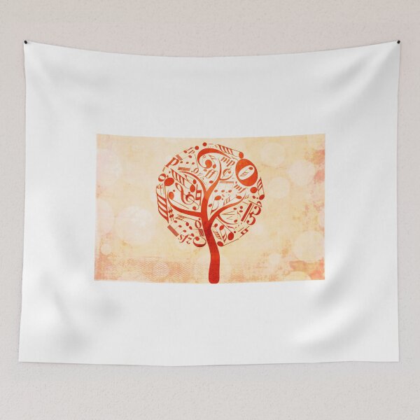 Item preview, Watercolor music tree designed and sold by adiosmillet.