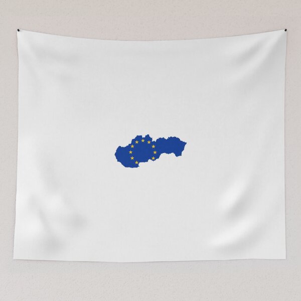 Item preview, European Union Flag Map of Slovakia designed and sold by abbeyz71.