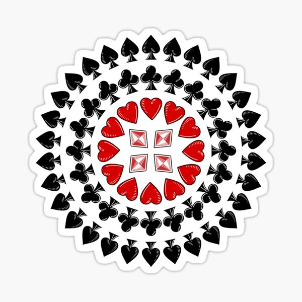 Wheel of Cards Sticker