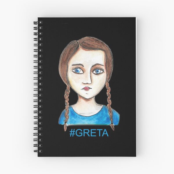 Item preview, Greta Thunberg portrait designed and sold by Catcrea.