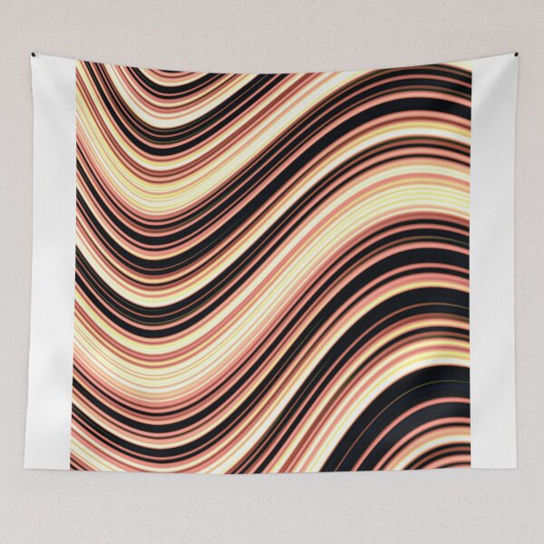 Item preview, Wavy Brown Stripes designed and sold by Colleen Farrell.