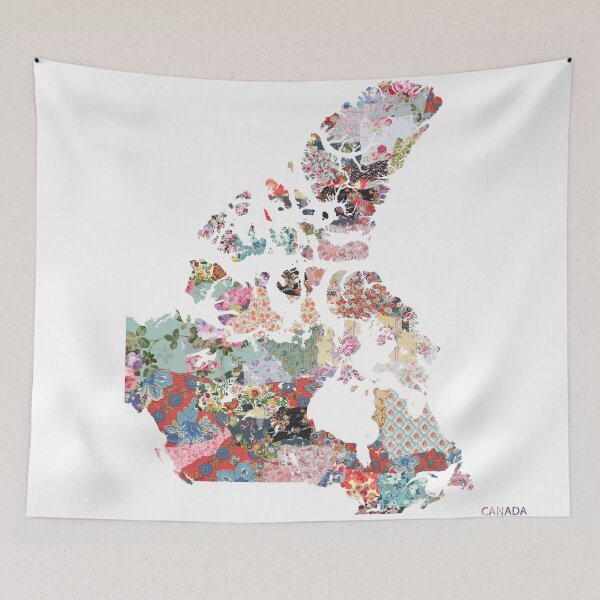 Item preview, Canada map designed and sold by FlowersMaps.