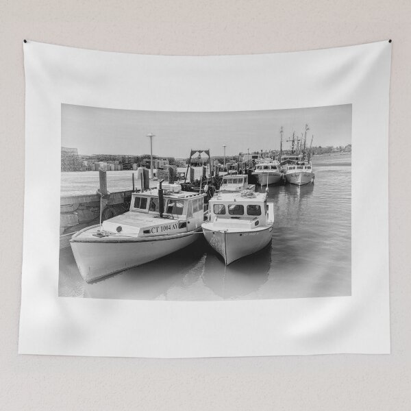 Item preview, Dockside In Black And White designed and sold by JoeGeraci.