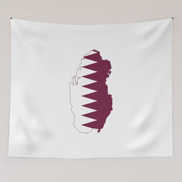 Item preview, Flag Map of Qatar designed and sold by abbeyz71.