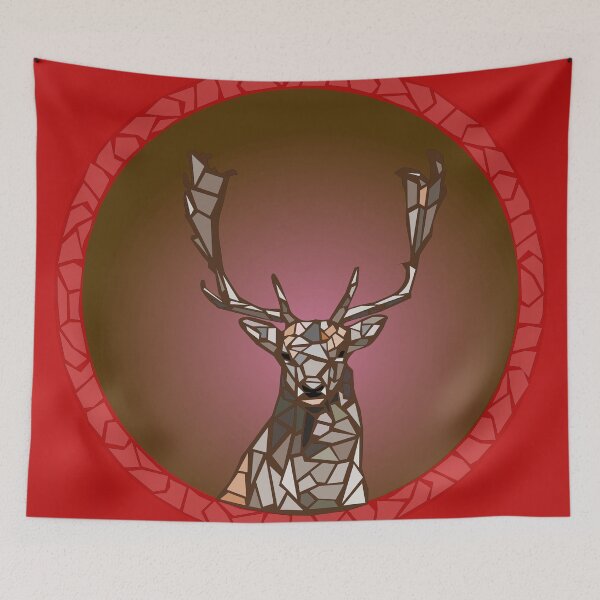 Item preview, Deer mosaic designed and sold by denip.
