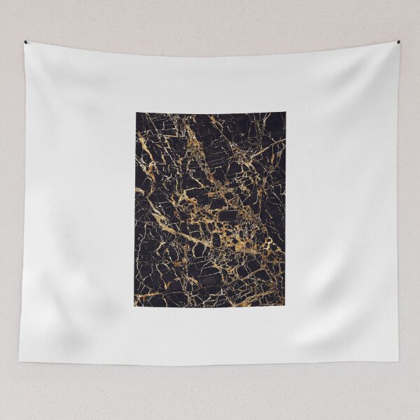 Item preview, Black and Gold Marble - Gold Veined designed and sold by SaraduJour.