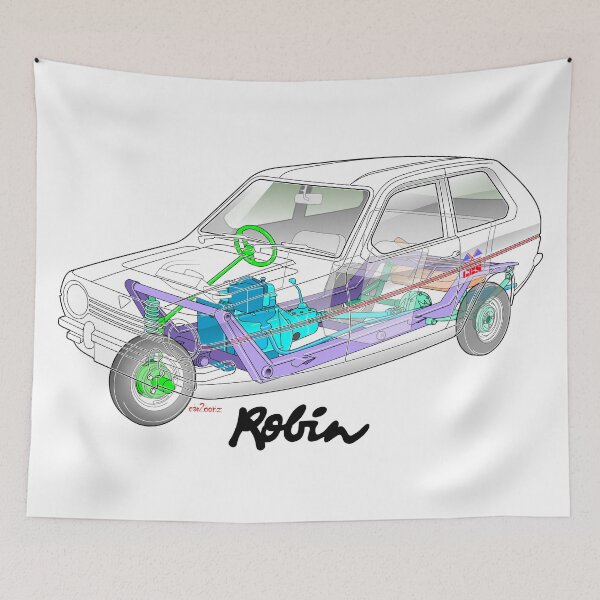 Item preview, Reliant Robin cut-away (ghost view) designed and sold by car2oonz.
