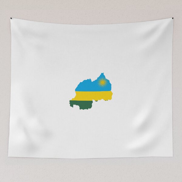 Item preview, Flag Map of Rwanda designed and sold by abbeyz71.