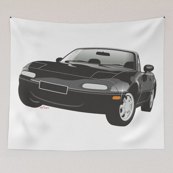 Item preview, Mazda MX-5 Miata black designed and sold by car2oonz.