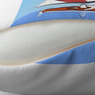 Alternate view of Sunfish Sailboat Throw Pillow