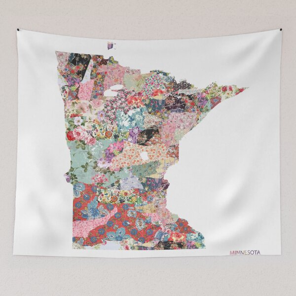 Item preview, Minnesota map designed and sold by FlowersMaps.