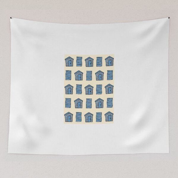 Item preview, Beach Huts and Beach Towels designed and sold by drawnbyemma.