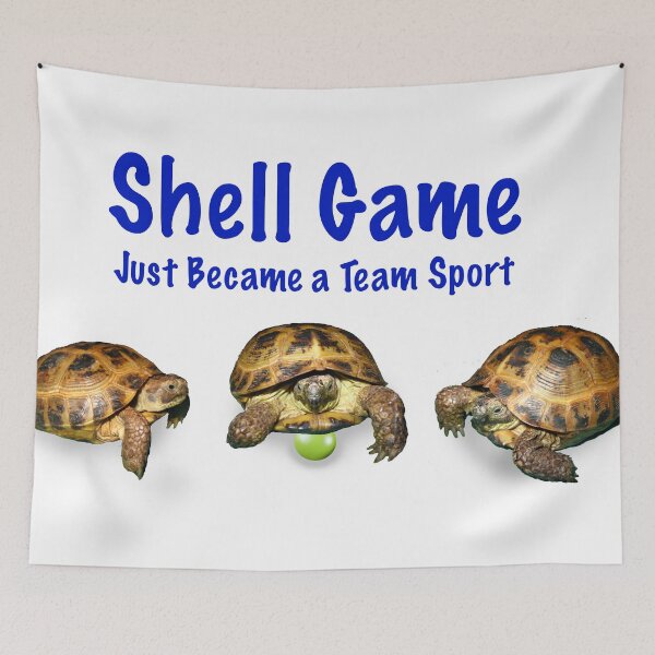 Item preview, Tortoises Playing the Shell Game designed and sold by LuckyTortoise.
