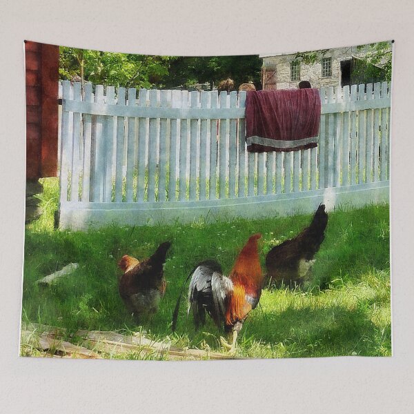 Item preview, Laundry Hanging on Fence designed and sold by Susan Savad.