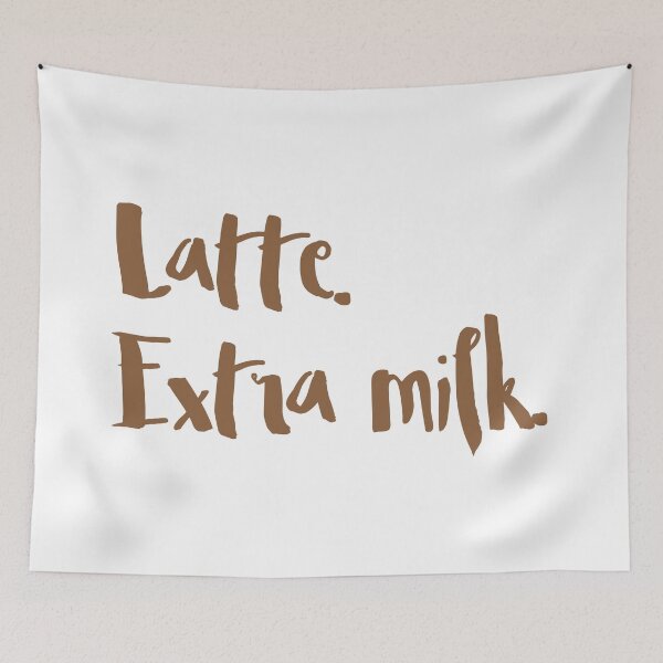 Item preview, latte. extra milk (COFFEE ORDER) designed and sold by jazzydevil.