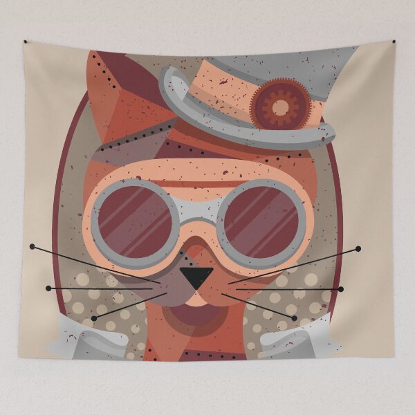 Item preview, Steampunk Cat designed and sold by Design Atlas.