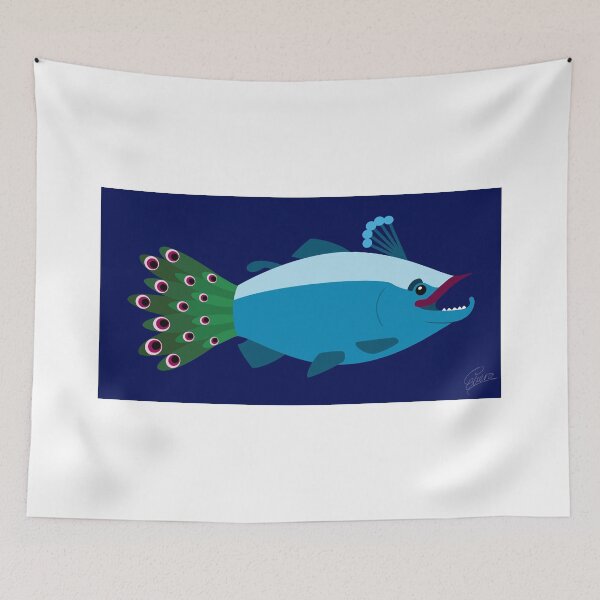 Item preview, Indian Peafowl - Atlantic Salmon designed and sold by everalovelace.