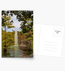 Postales Spain. Madrid. Fall in Buen Retiro park.