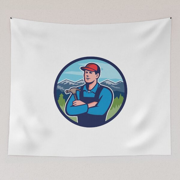 Item preview, Kitchen Bathroom Remodeler Builder Circle Retro designed and sold by patrimonio.