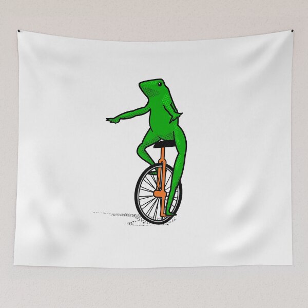 Item preview, Dat Boi Unicycle Frog T-Shirt designed and sold by Yipptee Shirts.