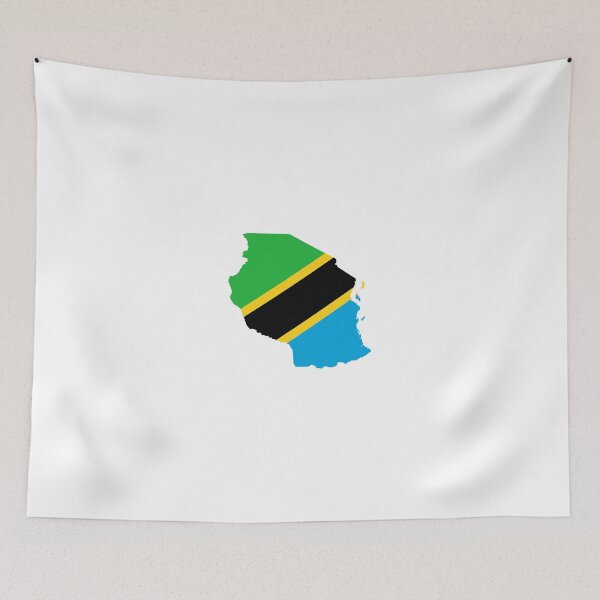 Item preview, Flag Map of Tanzania  designed and sold by abbeyz71.