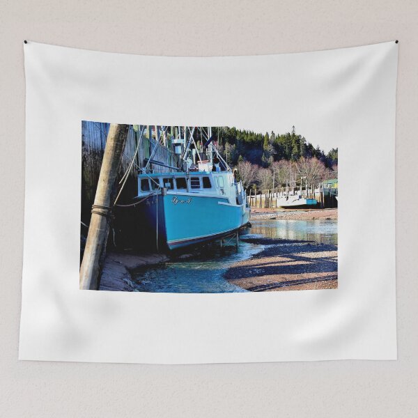 Item preview, Fishing Boats at Low Tide II designed and sold by Kathleen Daley.