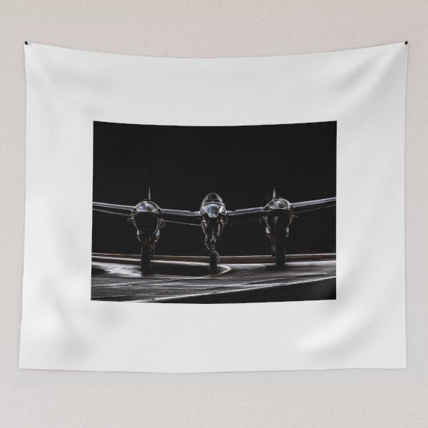 Item preview, Silver P-38 Lightning head-on designed and sold by captureasecond.