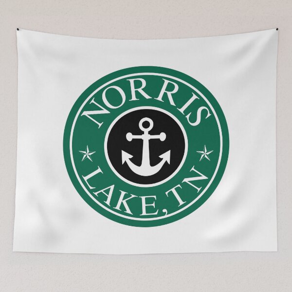 Item preview, NORRIS LAKE TENNESSEE ROUND ANCHOR TN STAR NAUTICAL designed and sold by DESTINATIONS DECAL.