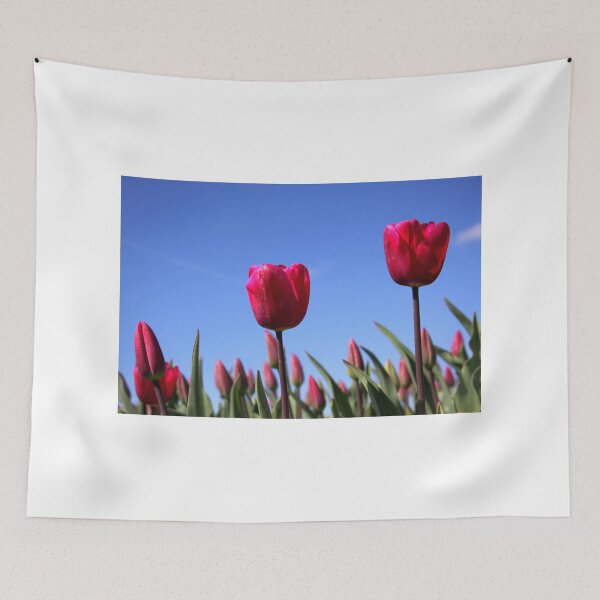 Item preview, Red Tulips in Blue Sky designed and sold by Jo Nijenhuis.