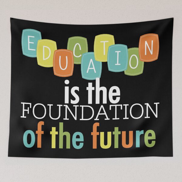 Item preview, Educational Text Quotes Foundation of the Future designed and sold by peacockcards.