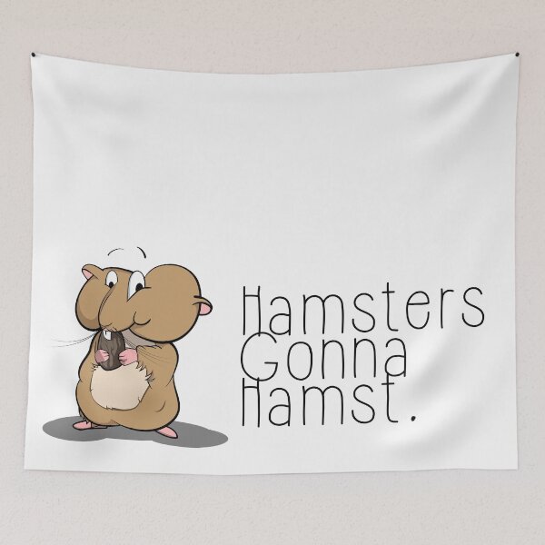 Item preview, Hamsters gonna hamst - Illustration (v2) designed and sold by tudy1311.