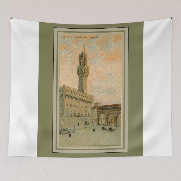 Item preview, Watercolour aquarelle Firenze Florence Palazzo Vecchio designed and sold by aapshop.